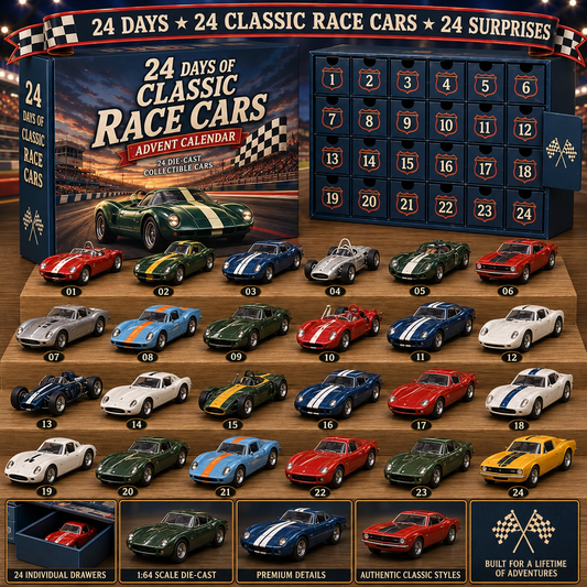 24 Days of American Car Legends Advent Calendar 24 Die-Cast Collectibles