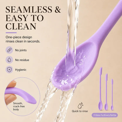 3-Piece Silicone Jar Spatula Set for Bottles & Jars