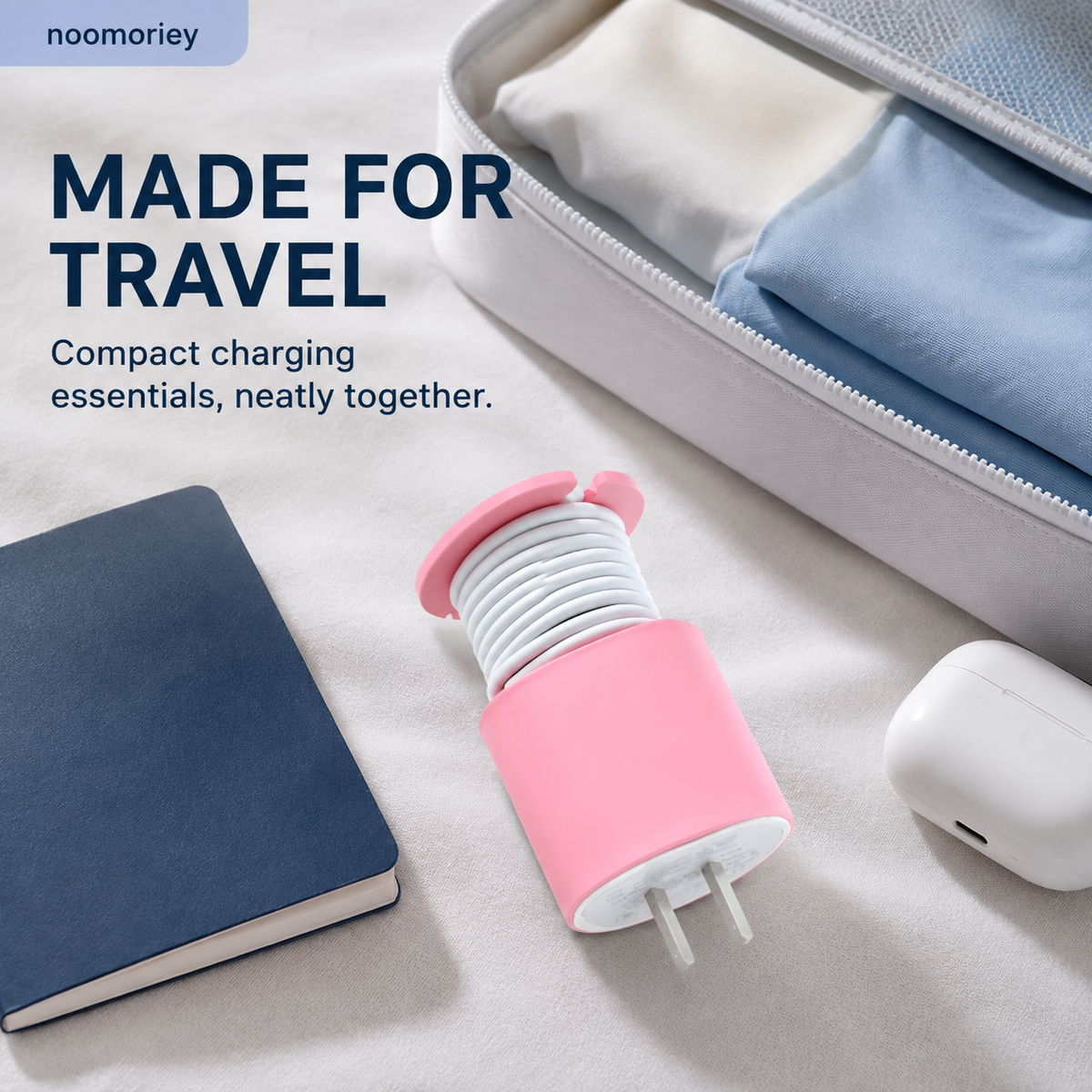 2PCS 2-in-1 Silicone Charger Protector with Cord Wrap for 18W/20W Adapters