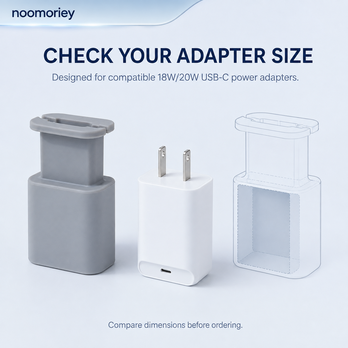2PCS 2-in-1 Silicone Charger Protector with Cord Wrap for 18W/20W Adapters