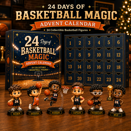 24 Days of Basketball Magic Advent Calendar | 24 Collectible Basketball Figures