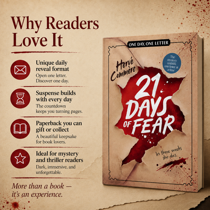 21 Days of Fear Interactive 21-Day Mystery Advent Calendar Book with Sealed Daily Chapters