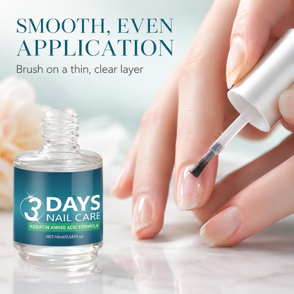3 Days Nail Care - Keratin Amino Acid Formula, Suitable for Soft and Fragile Nails