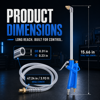 2-in-1 Air & Water Cleaning Gun High-Pressure Dust Blower & Engine Cleaning Sprayer for Cars, Garages & Workshops