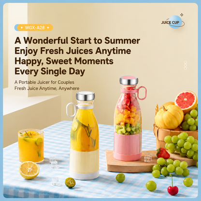 Portable Electric Juicer Cup for Smoothies and Fresh Juice