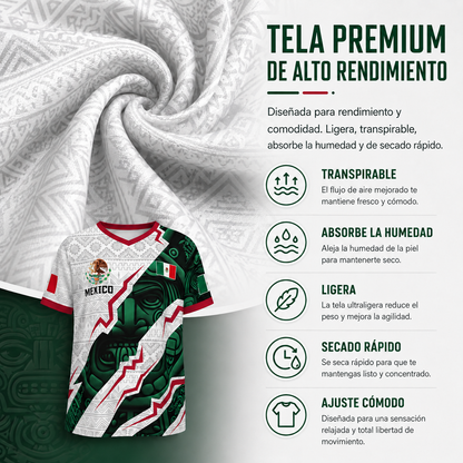 2026 Mexican Soccer Jersey, Men's Mexico Aztec Calendar Style Jerseys, Soccer Lover Gift