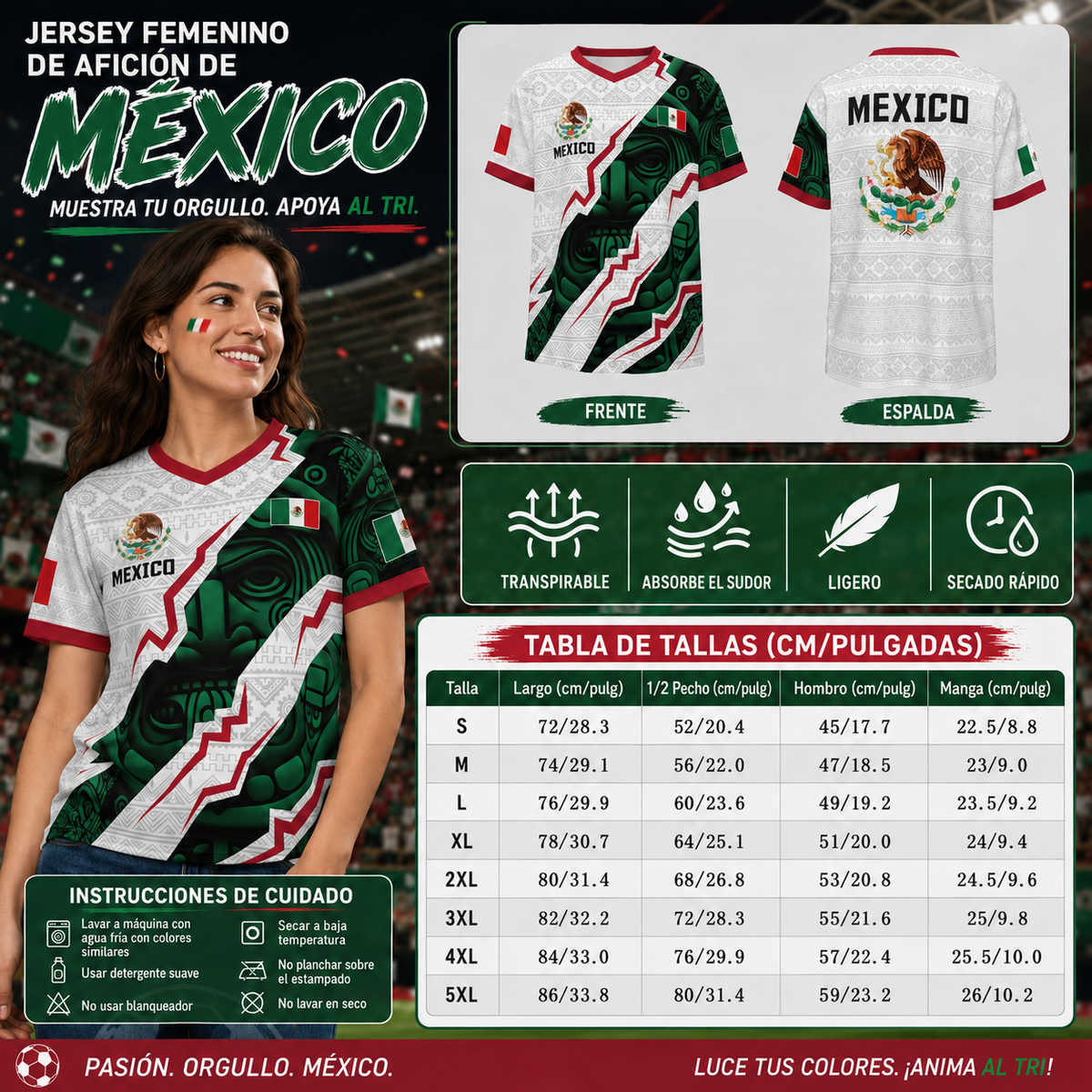 2026 Mexican Soccer Jersey, Men's Mexico Aztec Calendar Style Jerseys, Soccer Lover Gift