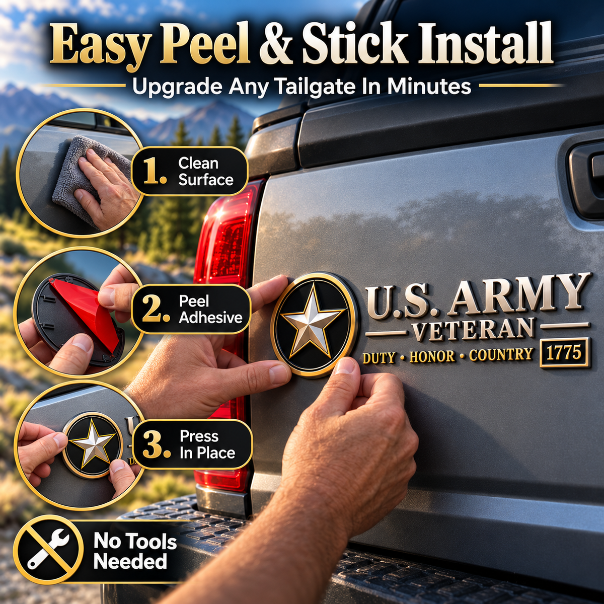 Veteran Vehicle Emblem Honor Their Service With Pride