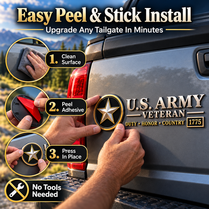 Veteran Vehicle Emblem Honor Their Service With Pride