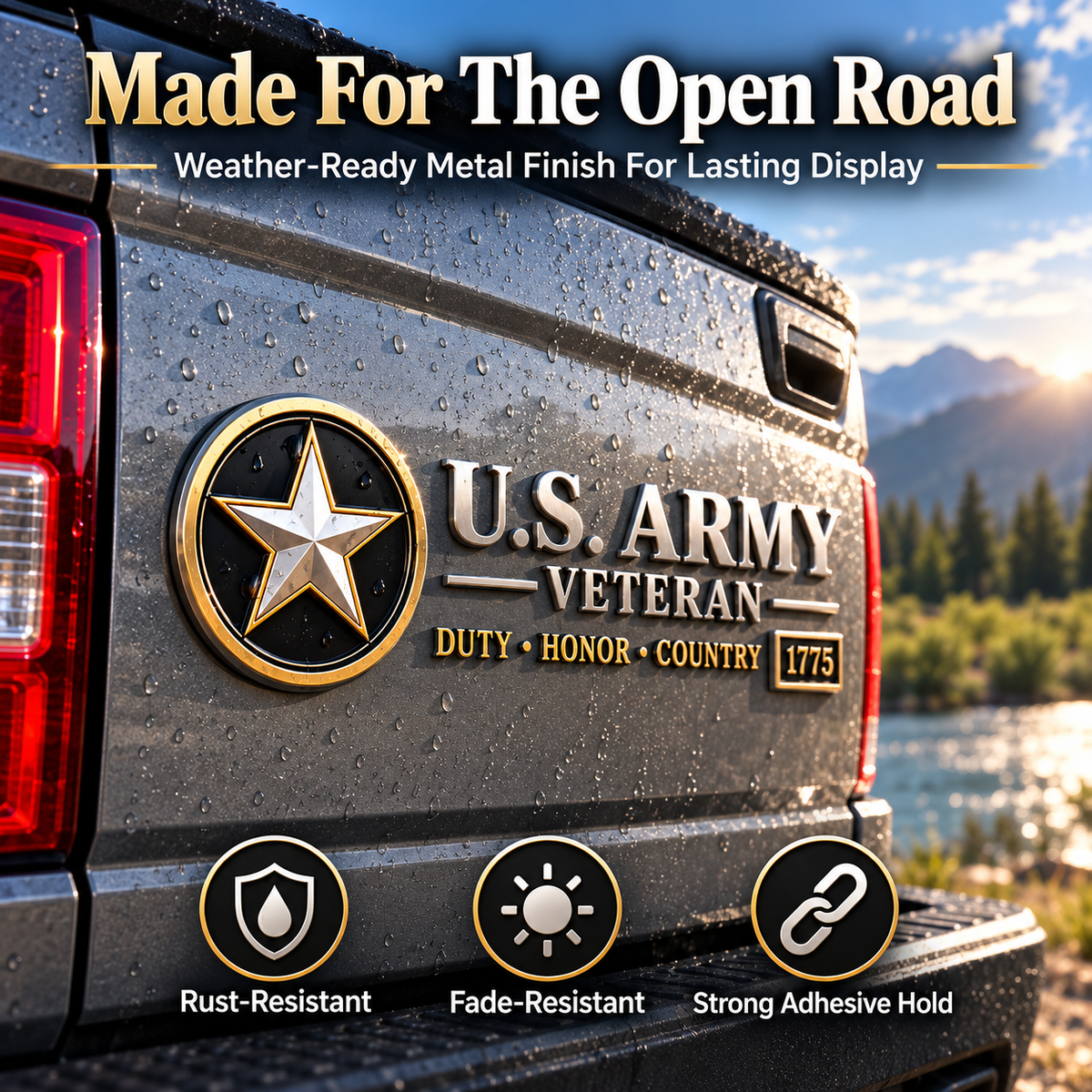 Veteran Vehicle Emblem Honor Their Service With Pride