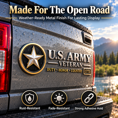 Veteran Vehicle Emblem Honor Their Service With Pride