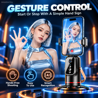 360-Degree Auto Face Tracking Phone Tripod Mount