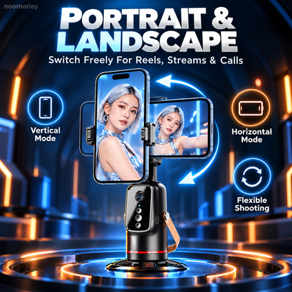 360-Degree Auto Face Tracking Phone Tripod Mount