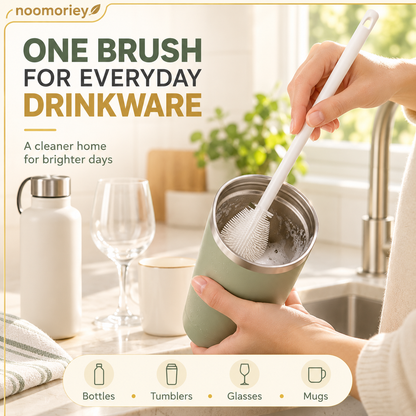 360 Silicone Bottle Cleaning Brush with Long Handle
