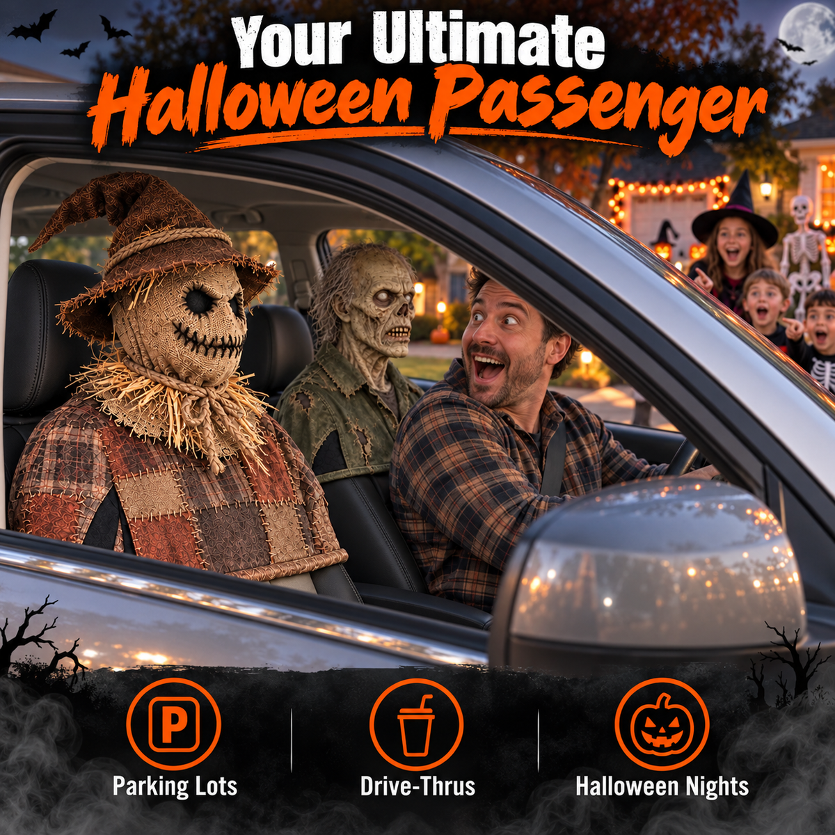 Rotating Head Halloween Prank Decoration