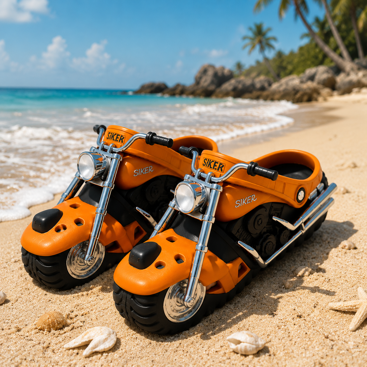 Ride-On Motorcycle Slippers