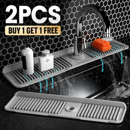 2026 Version Silicone Sink Faucet Draining Mat