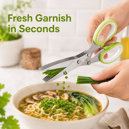 5-Blade Kitchen Herb Scissors