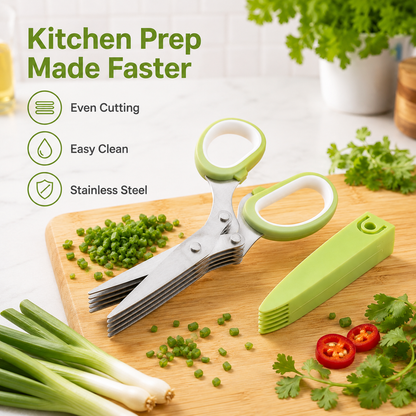 5-Blade Kitchen Herb Scissors
