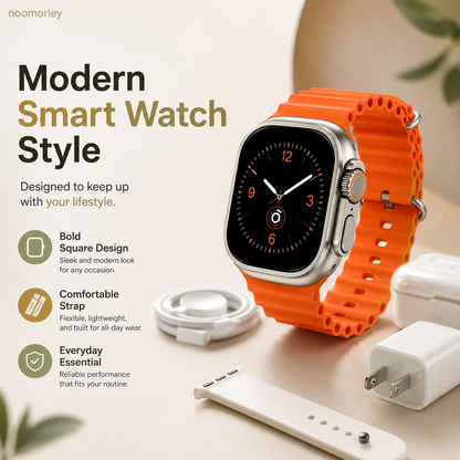 2.01" HD Smart Watch for Men & Women Bluetooth Calls, Fitness Tracker, Heart Rate Monitor & Message Notifications