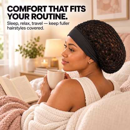3-Pack Breathable Hair Protection Caps for Curls