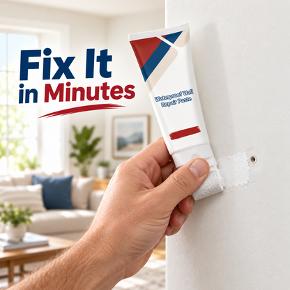 2026!All-in-One Wall Repair Paste with Roller Brush