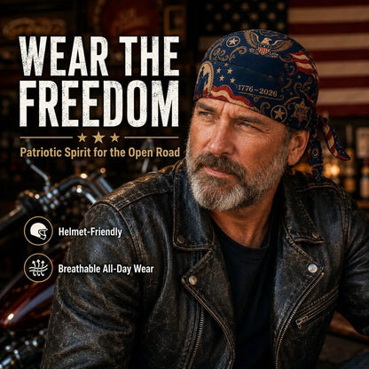 America 250 Cycling Pirate Hat / Biker Headwrap