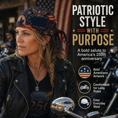 America 250 Cycling Pirate Hat / Biker Headwrap