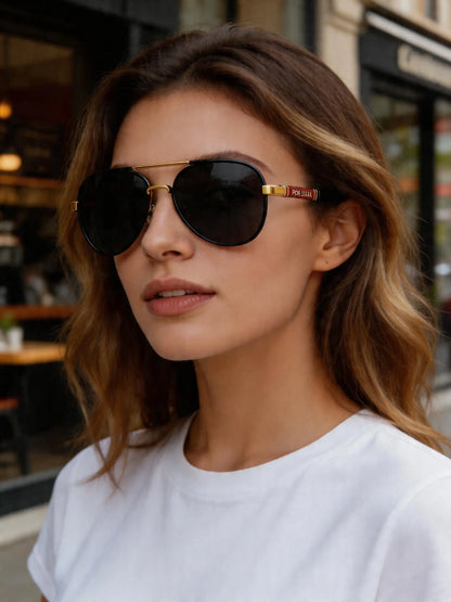 2 Pack Polarized Aviator Sunglasses Unisex