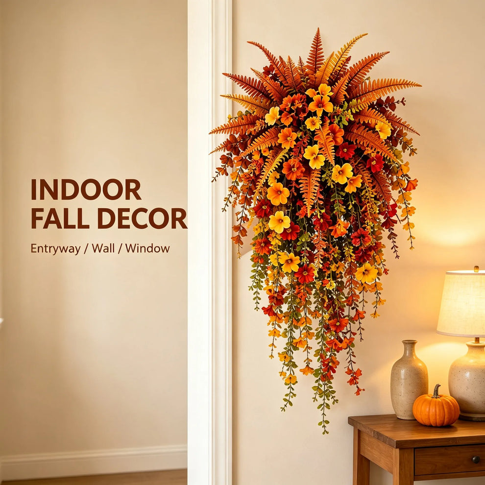 On Only Artificial Fern for Autumn Outdoor Decor Autumn Porch & Door Decoration
