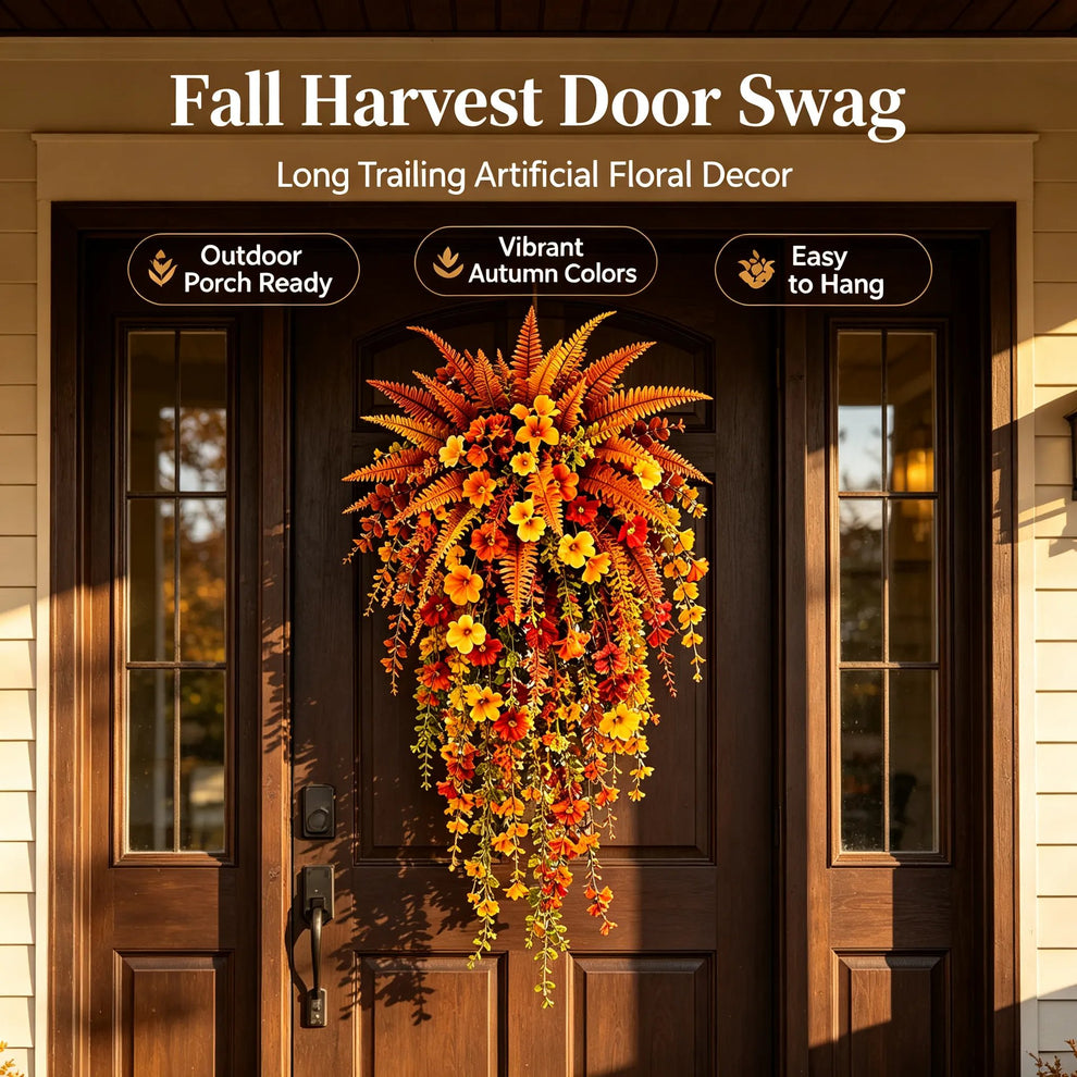 On Only Artificial Fern for Autumn Outdoor Decor Autumn Porch & Door Decoration