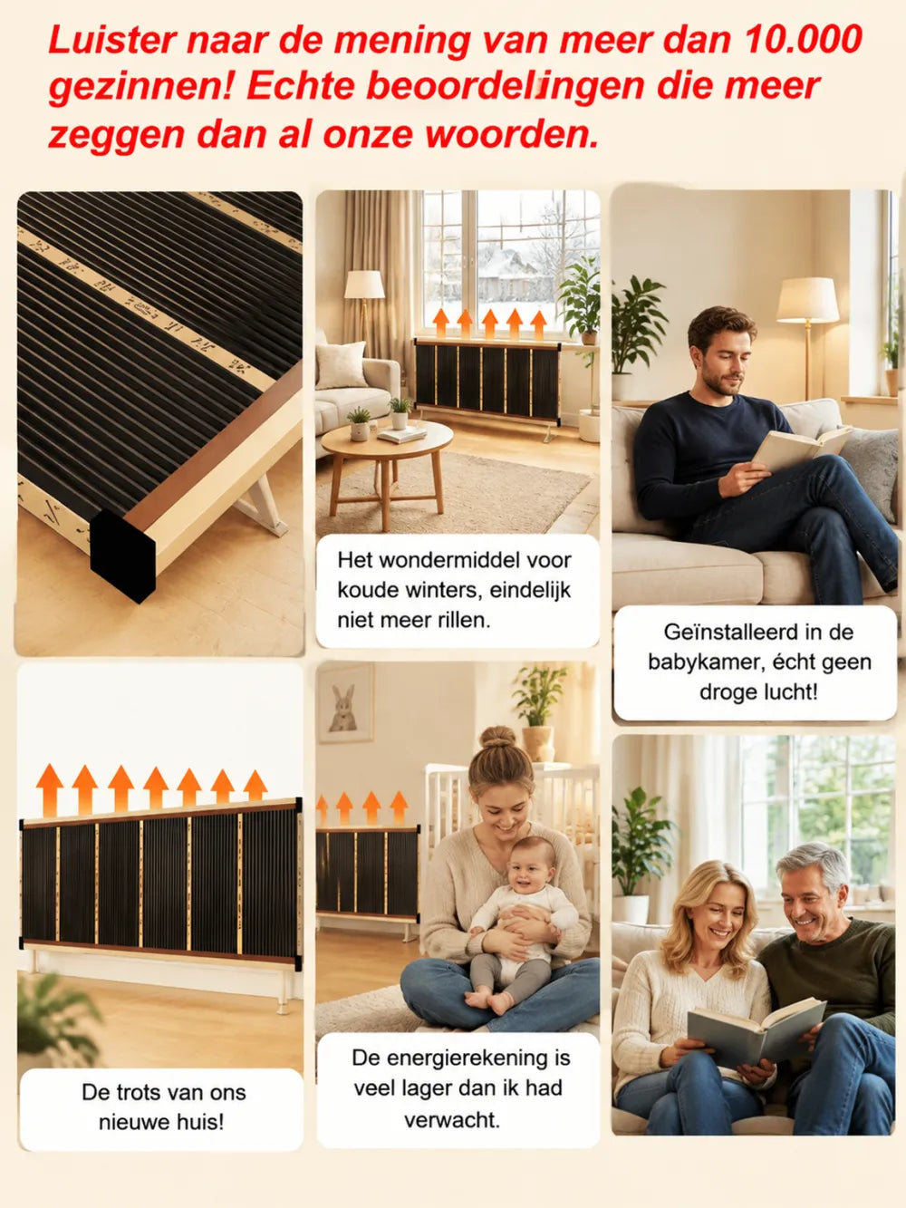 3-Second Rapid Heating Honeycomb Graphene Far-Infrared Ceramic Wall Heater | Low Noise