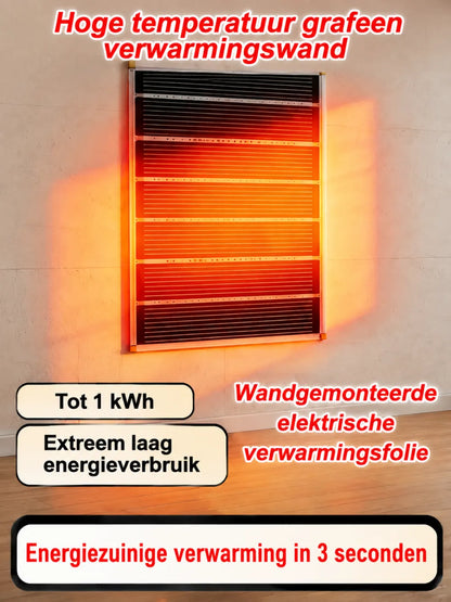 3-Second Rapid Heating Honeycomb Graphene Far-Infrared Ceramic Wall Heater | Low Noise
