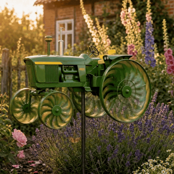 Only -Earl's Handmade Tractor Wind Spinner