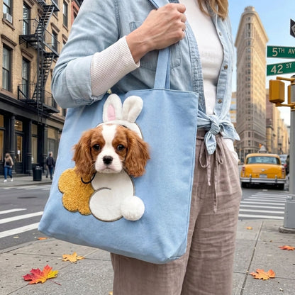 Portable Pet Carrier Tote Bag Comfortable Travel Bag for Dogs & Cats