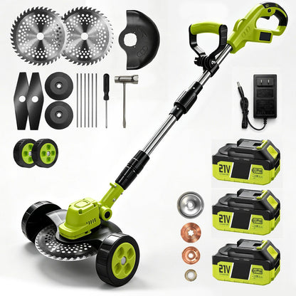 3-in-1 Cordless Lawn Mower with 2 21V Batteries