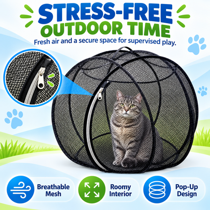 FreshAir Cat Haven Pop-Up Mesh Playpen