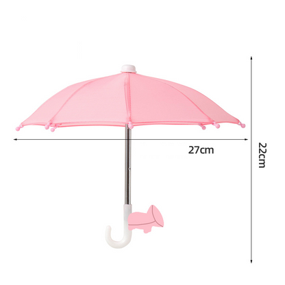 Protection Phone Umbrella for Sun Universal Adjustable Piggy Suction Cup Phone Stand with Sun Shade Cover