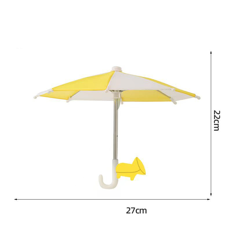 Protection Phone Umbrella for Sun Universal Adjustable Piggy Suction Cup Phone Stand with Sun Shade Cover