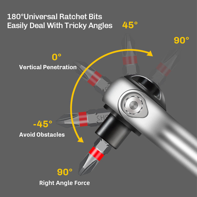 40-in-1 Magnetic Mini Ratchet Screwdriver Set for Tight Spaces