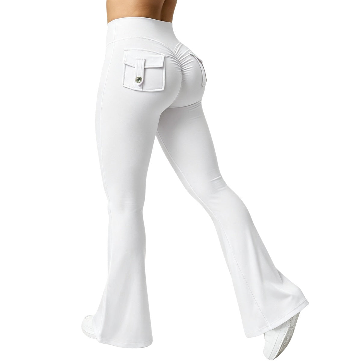 Women's High-Waisted Cargo Pocket Workout Leggings