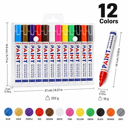 Permanent Automotive Paint Marker Pens Waterproof Oil-Based