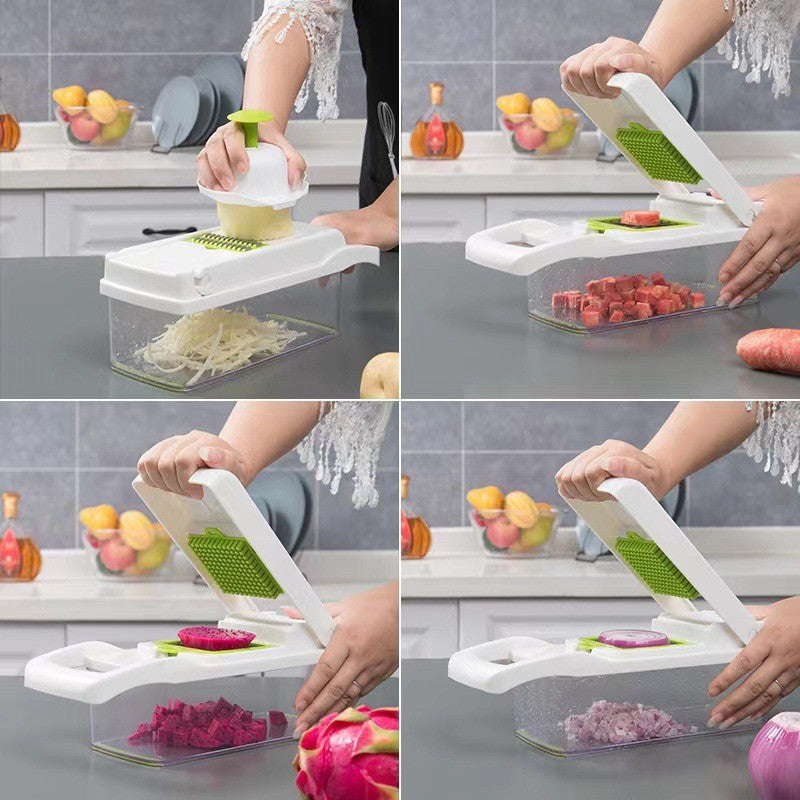 16-in-1 Premium Veggies Chopper Effortless Vegetable & Fruit Preparation for Your Kitchen