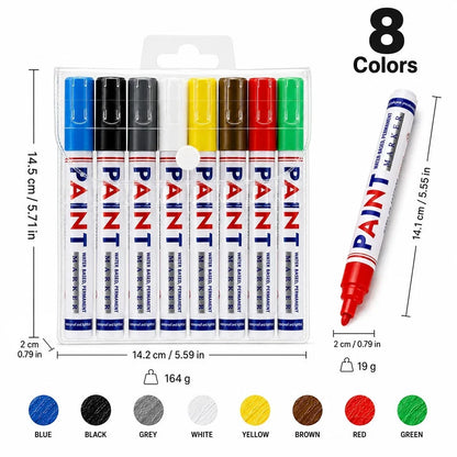 Permanent Automotive Paint Marker Pens Waterproof Oil-Based