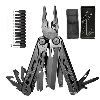 28-in-1 Stainless Steel Multi-Tool Pliers Foldable Pocket Tool for Camping, Hiking, Fishing & Everyday Repairs