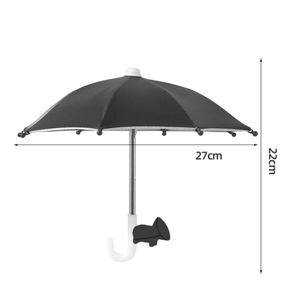 Protection Phone Umbrella for Sun Universal Adjustable Piggy Suction Cup Phone Stand with Sun Shade Cover