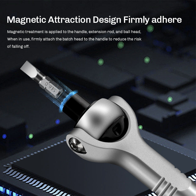 40-in-1 Magnetic Mini Ratchet Screwdriver Set for Tight Spaces