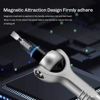40-in-1 Magnetic Mini Ratchet Screwdriver Set for Tight Spaces
