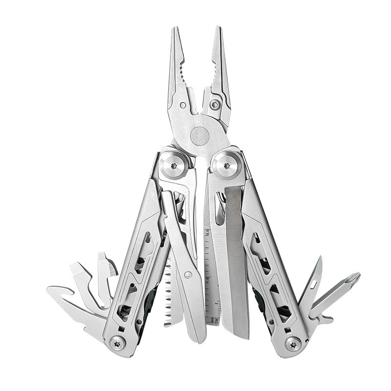 28-in-1 Stainless Steel Multi-Tool Pliers Foldable Pocket Tool for Camping, Hiking, Fishing & Everyday Repairs