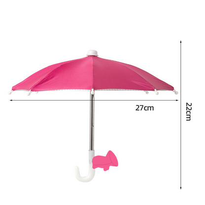 Protection Phone Umbrella for Sun Universal Adjustable Piggy Suction Cup Phone Stand with Sun Shade Cover